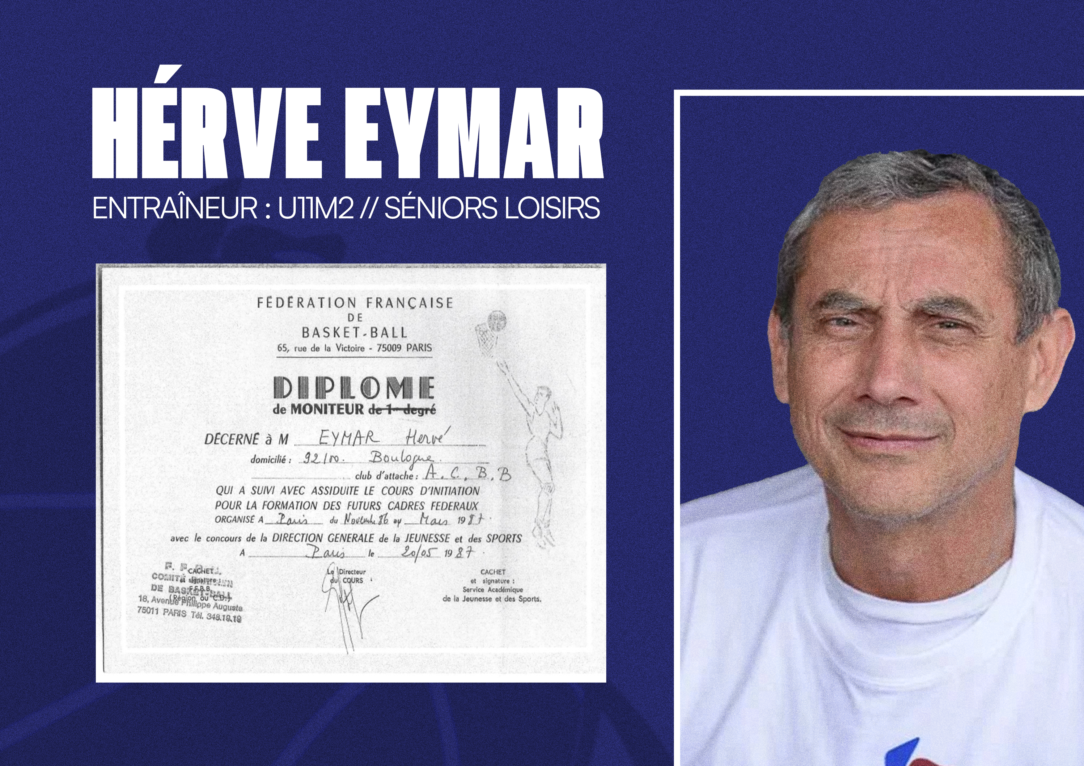 Diplômes – Hervé Eymar – CAL Basket