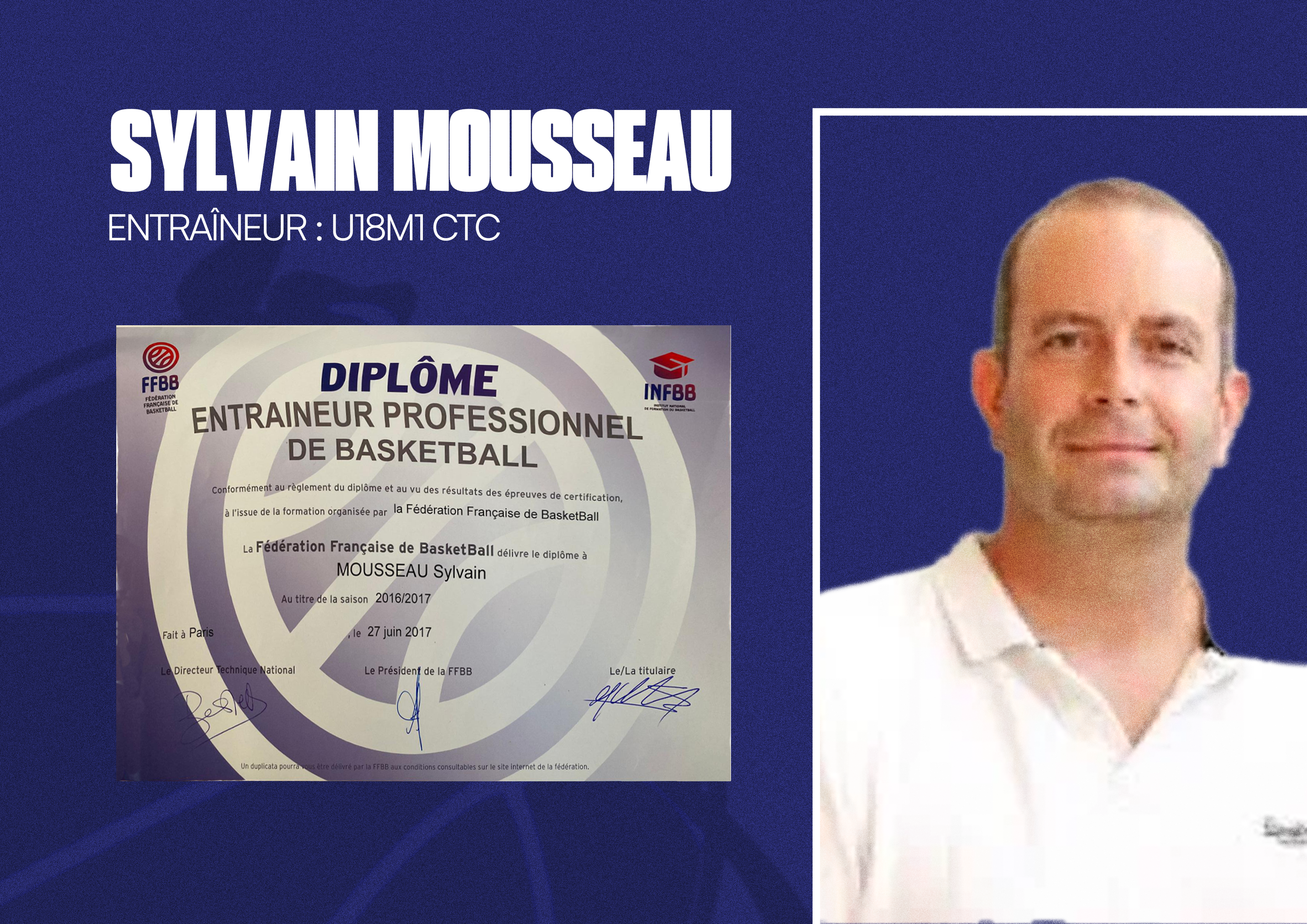 Diplômes – Sylvain Mousseau – CAL Basket